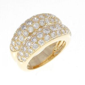 Cartier Double Mimi Au750 Diamond Ring Size 10